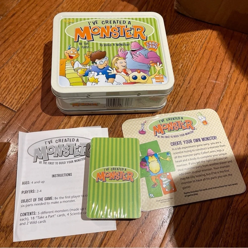 I've Created a Monster Card Game Vintage Fundex